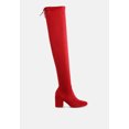 thumbnail image 1 of Liama Minimal Drawstring Detail Knee-High Boots, 1 of 6