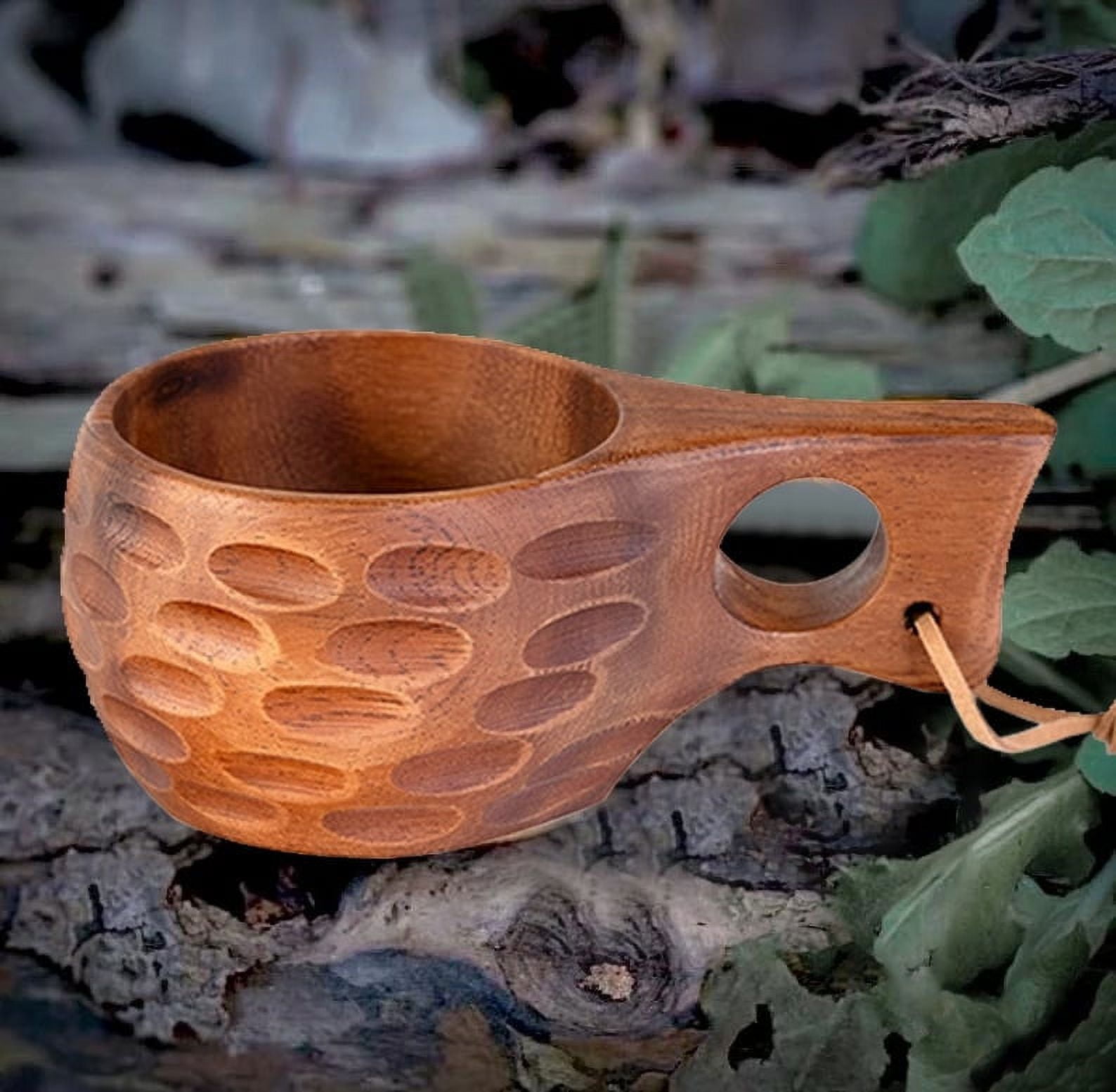 Liamobondopolis Acacia Wood Tea Cup Chinese Japanese Style Wooden Cup ...