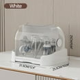 thumbnail image 1 of Baby Bottle Drying Rack Dust-proof Organizer With Cover Bottle Storage With Removable Drip Tray Nursing Baby Bottle Storage Countertop Maternal And Child Care Products, 1 of 7