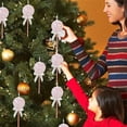 thumbnail image 1 of Liamobondopolis Christmas Foam Ornaments Pink Holiday Decorations Lightweight Tree Pendants For Xmas Wreaths Garlands And Festive Home Decor, 1 of 6