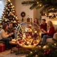 thumbnail image 1 of Liamobondopolis Glowing Christmas Story Ornament, Light Up 3D Forest Animal Scene, Shatterproof Acrylic Christmas Tree Hanging Decor for Holiday Party and Winter Home, 1 of 7