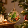 thumbnail image 1 of Liamobondopolis Glowing Christmas Story Ornament, Light Up Mini Holiday Scene with Tropical Bird for Christmas Tree and Winter Home, 1 of 7