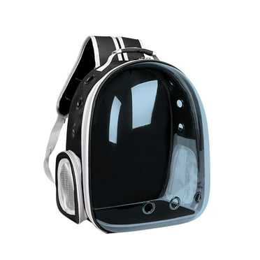 Go Out Pet Bag Breathable Outdoor Small Puppy Carrier Transparent Cat Shoulders Backpack for Cat Traveling, Camping and Hiking