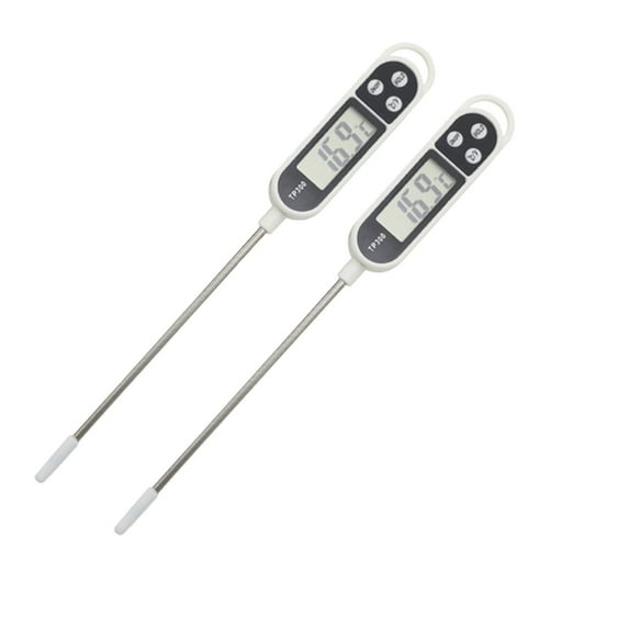 Liamobondopolis Living 2Pcs TP300 Instant Read Food Thermometer Electronic Temperature Thermometer For BBQ Baking Water Candy Liquid Kitchen Appliance