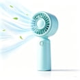 thumbnail image 1 of Liamobondopolis Rotatable Handheld Mini Cooling Fan USB Rechargeable, 3 Speed Portable Pocket Fan for Outdoor Beach Travel Commute Office 5.75in, 1 of 9