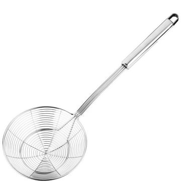 Stainless Steel Net Shaped Strainer Skimmer Ladle Strainer With Handle Frying Ladle For Deep-Fried Food Kitchen Tool