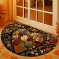 thumbnail image 1 of Liamobondopolis Thanksgiving Door Mat 23.6x15.75in Non-Slip Porch Mat with Maple Leaf Pumpkin Design for Entryway Holiday Home Decor, 1 of 8