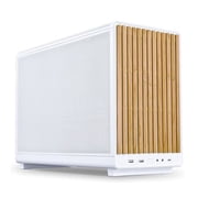 Lian-Li A3-mATX M-ATX Micro Tower Computer Case, Wood/White
