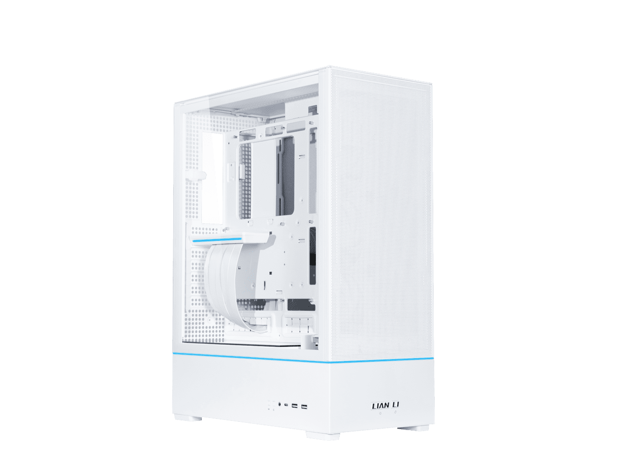 White Steel Tempered Glass ATX Gaming Tower Case