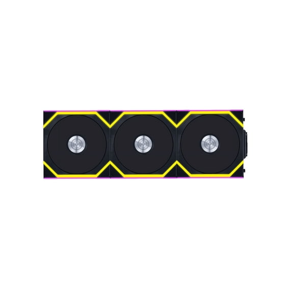 Lian Li 12RSL1W3B Wireless 120mm ARGB Case Fans Reverse Blade Triple Pack Black