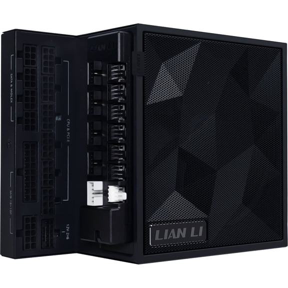 Lian-Li EG1200G EDGE GOLD 1200W 80+ Gold Certified Fully Modular ATX PSU with USB Hub, Black