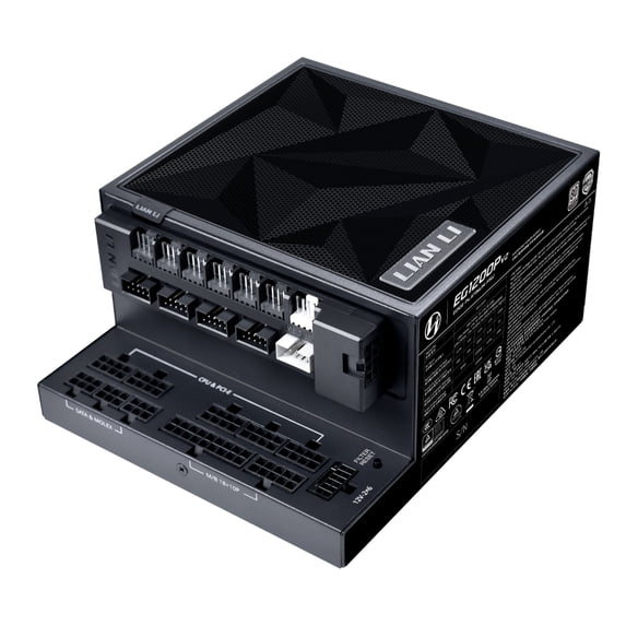 Lian Li Edge Platinum V2 1200W PSU, High Performance & Efficiency, Black