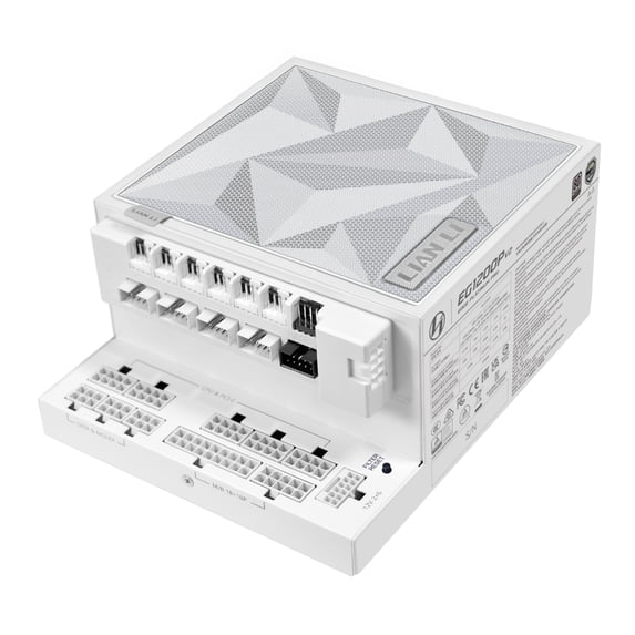 Lian Li Edge Platinum V2 1200W PSU, High Performance & Efficiency, White