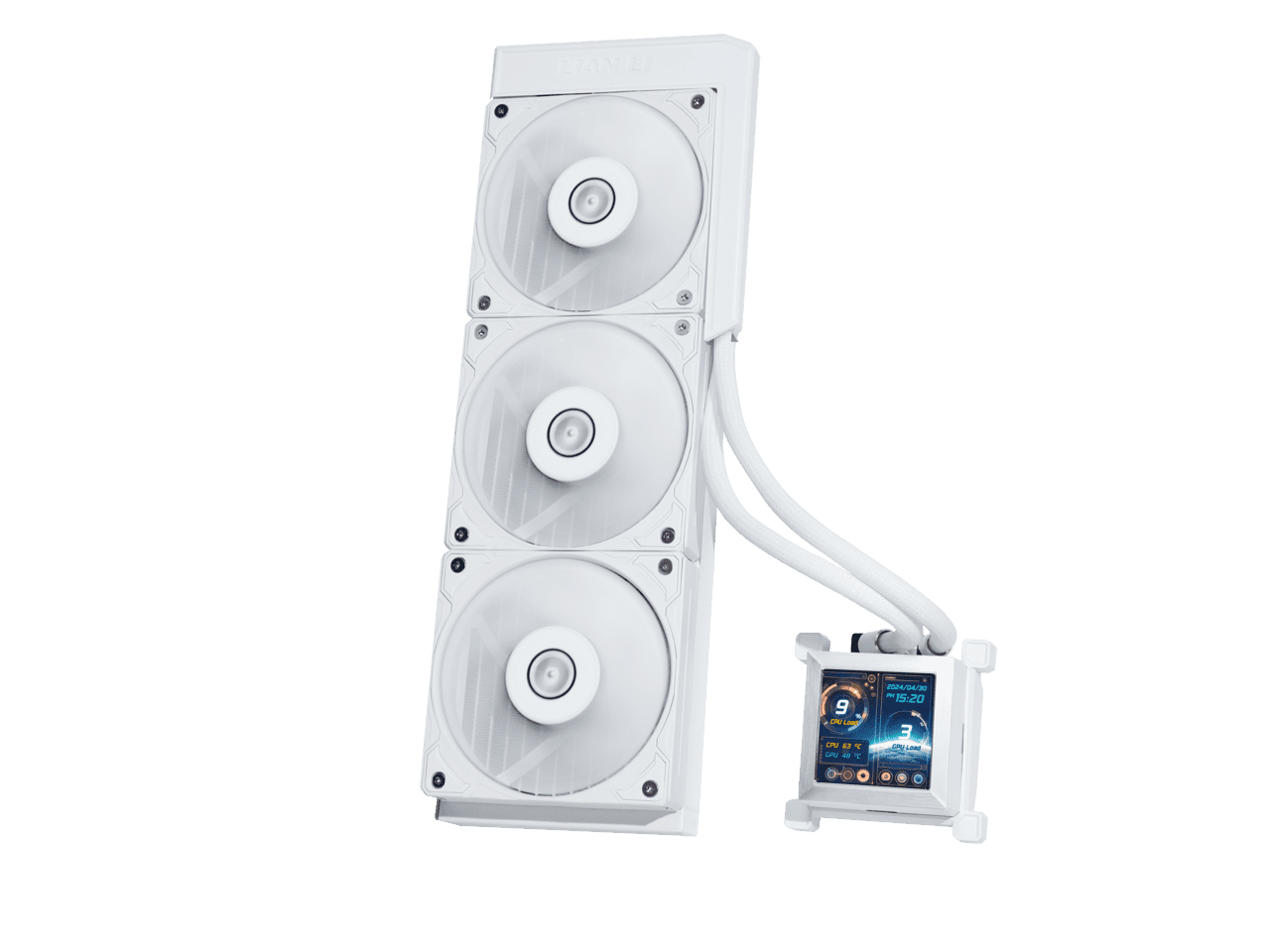 Lian Li HSLCD36SW HYDROSHIFT 360 AIO Liquid Cooler White - Walmart.com
