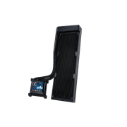 Lian-Li HydroShift LCD AIO 360 Fan-Less Liquid Cooler with 2.88 LCD, Black