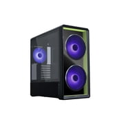 Lian Li LANCOOL 217 INF Black Infinity Mirror Computer Case, Mid-Tower ATX PC Case w/ 3 Pre-Installed Fans, 2x170mm ARGB Fans, 1x140mm, Front Mirror Glass Panel, Optimized Airflow - Black