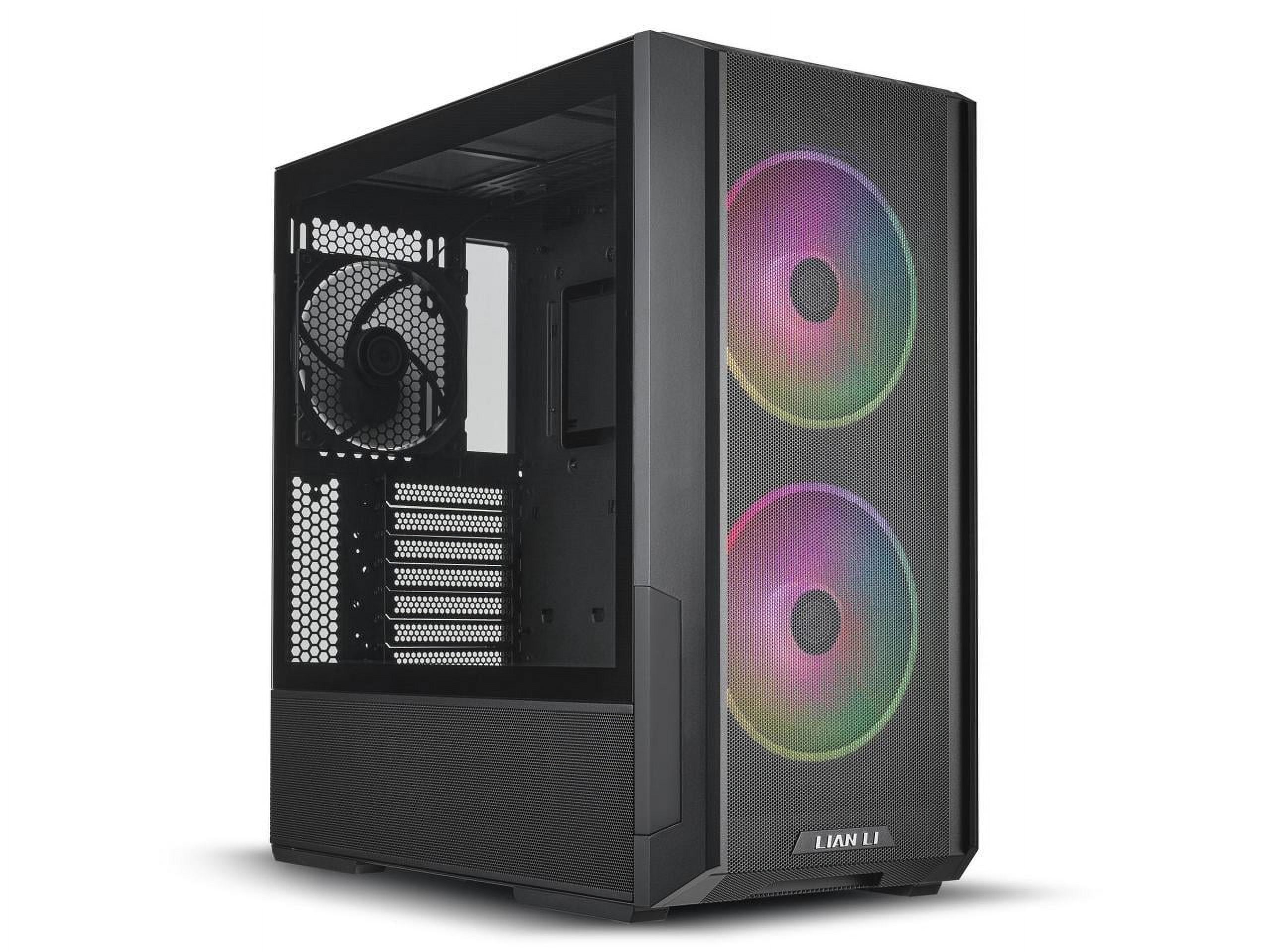 Lian Li LANCOOL 216RX RGB Black ATX Mid Tower Case, Alloy Steel
