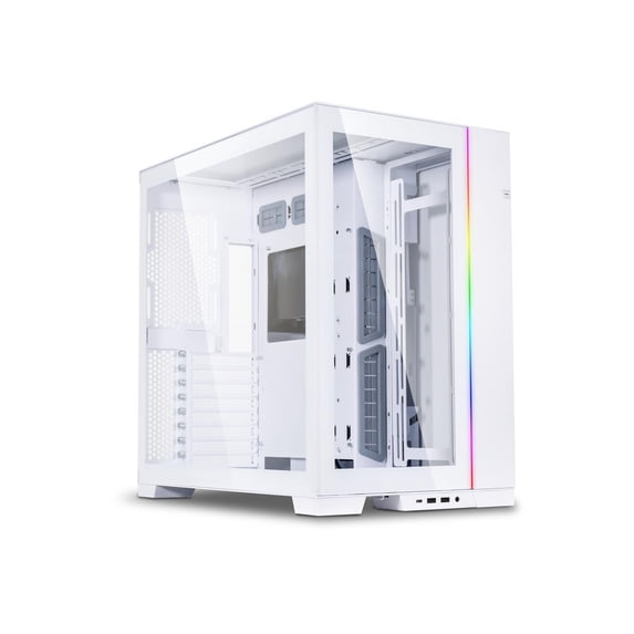 Lian Li O11DEW Dynamic EVO Aluminum & Steel, Tempered Glass ATX Mid Tower Computer Case; White