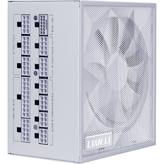 Lian Li SX 1000W Full Modular ATX 3.1 & PCIE 5.1 Power Supply, SX1000P.W (White)