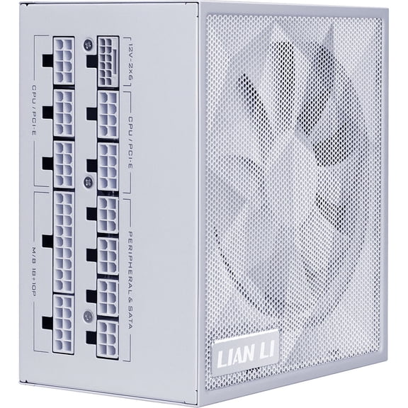 Lian Li SX 1000W Full Modular ATX 3.1 & PCIE 5.1 Power Supply, SX1000P.W (White)