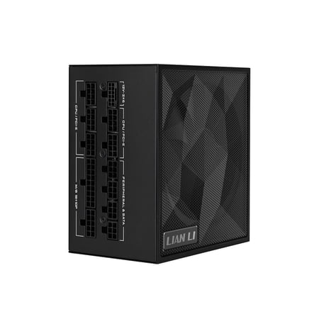 Lian Li SX 850W Full Modular ATX Form Factor Power Supply with 12V-2x6 Cable - ATX 3.1 & PCIE 5.1 Compliant, Cybenetics Platinum Efficiency - 100 Percent Japanese 105C Capacitors - Black (SX0850P.B)