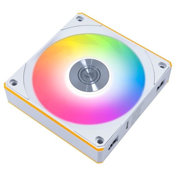 Lian Li UNI FAN CL Flex 120mm Reverse Blade ARGB Fan, Single Pack, Daisy-Chain Design, Controller Not Included - White (12RCL1F1W)