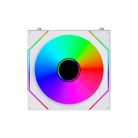 Lian Li UNI FAN SL Infinity Flex 120mm Normal Blade (NOT Reverse) ARGB Fan, Single Pack, Infinity Mirror, Controller Not Included, White