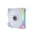 thumbnail image 1 of Lian-Li UNI FAN SLV2 120 Computer Reverse Blade Fan with ARGB LED, White, 1 of 5