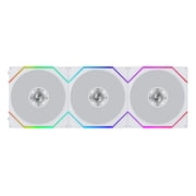 Lian Li UNI FAN TL Flex 120mm Reverse Blade ARGB Fan, 3 Pack, Infinity Mirror, Controller Included, White 12RTL1F3W
