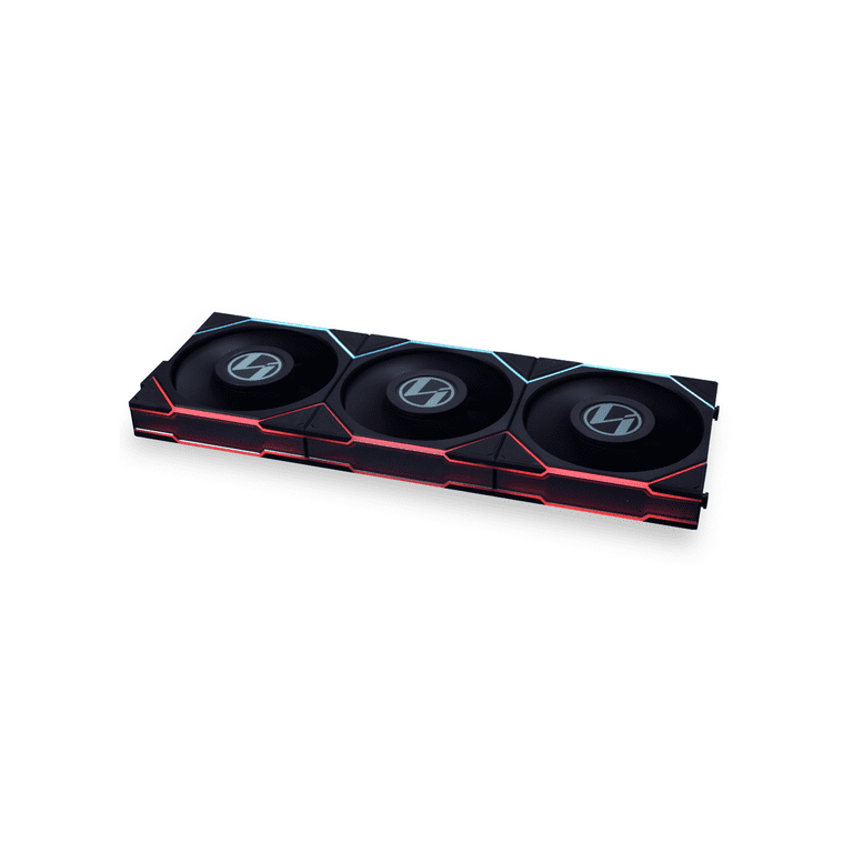 LIANLI UNI FAN TL LCD 120 3個パック　ブラック　黒 Lian Li UNI FAN TL LCD Reverse Blade 120 RGB 3 pcs Pack Black