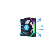 Lian Li 12SLLCD1W1B Wireless 120mm ARGB Case Fan LCD 1.6 Single Black