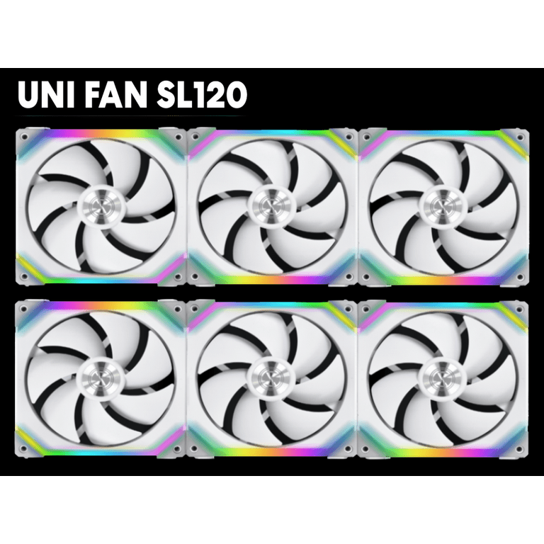 Lian Li Uni Fan ARGB 120mm Modular PWM Fan SL120-1B B&H Photo