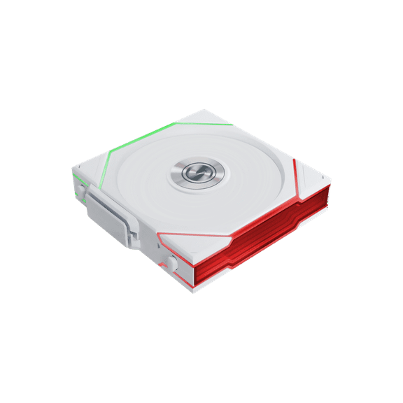 Lian Li 12RTL1W1W Wireless 120mm ARGB Case Fan Reverse Blade Single White