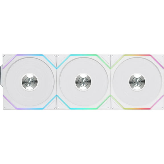 Lian-Li UNI FAN TL Wireless 120mm ARGB Case Fan with Controller, White, 3-Pack