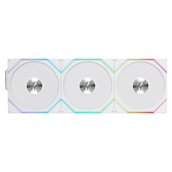Lian-Li UNI FAN TL Wireless 120mm ARGB Case Fan with Reverse Blade and Controller, White, 3-Pack