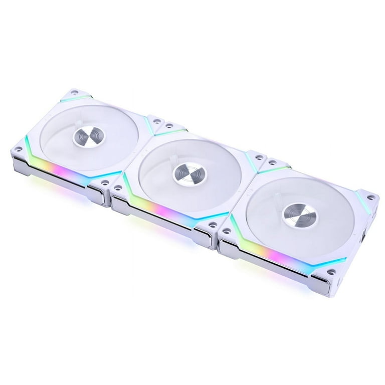 Lian Li UNI Sl V2 120 RGB Triple Pack White Fans with Controller