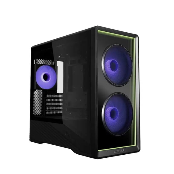 Lian Li Vector V150 INF Micro ATX PC Case - Black (V150INFX) 2 x 140mm & 1 x 120 mm ARGB PWM Fans, Supports Backconnect mATX & 360mm Radiator, Infinity Mirror Front Panel