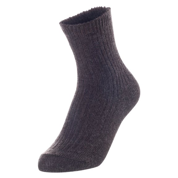 Lian Life Style Fantastic Children's Wool Crew Socks, Size 0Y-2Y, Coffee