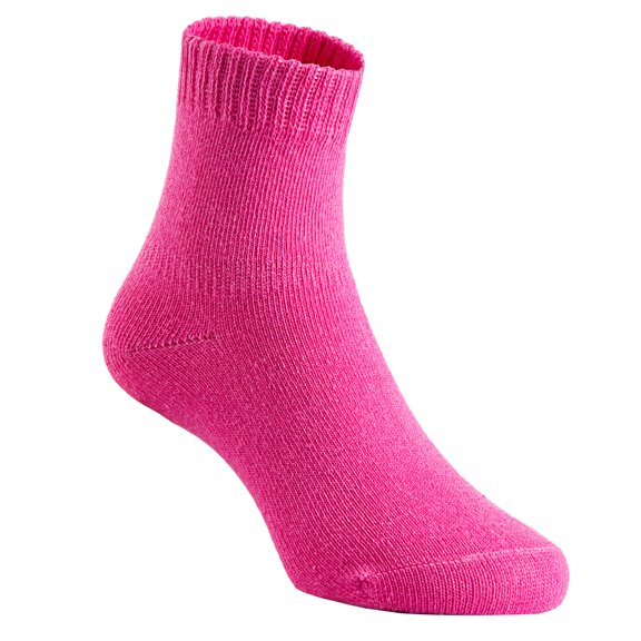 Lian Life Style Premium Children's 1 Pair Cotton Crew Socks LJH007 Size 1Y-3Y, Medium, Girl, Rose