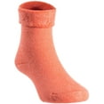 thumbnail image 1 of Lian LifeStyle 1 Pair Children Wool Crew Socks. , Soft and Durable HRL1801 Size 0M-6M (Orange), 1 of 6