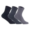 thumbnail image 1 of Lian LifeStyle 3 Pairs Fantastic Children's Wool Crew Socks, Soft, Adorable and Durable LK08 Size 0Y-2Y (Black,Dark Grey,Grey), 1 of 1