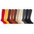 thumbnail image 1 of Lian LifeStyle 6 Pairs Children Knee High Wool Blend Boot Socks Size 0-2Y Girl Random Color, 1 of 4