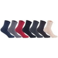 thumbnail image 1 of Lian LifeStyle 6 Pairs Fantastic Children's Wool Crew Socks, Soft, Super Comfortable, Adorable and Durable HRL1801 Size 12M-24M Blue,Gray,Beige,Rose,Orange,Red, 1 of 6