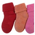 thumbnail image 1 of Lian LifeStyle 6 Pairs Pack Children Wool Socks Plain 12M-24M (Rose,Orange,Red), 1 of 2
