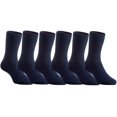 thumbnail image 1 of Lian LifeStyle Adorable Children 6 Pairs Wool Crew Socks Plain Size 0M-6Y, 1 of 5