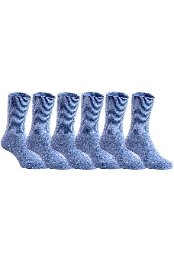 Adorable Children 6 Pairs Wool Crew Socks Plain Size 0M-6Y