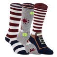 thumbnail image 1 of Lian LifeStyle Baby Boy's 3-Pairs-Pack Knee High Cotton Non-Skid Socks 6M-3Y One Size B, 1 of 5