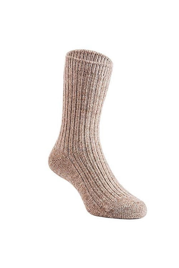 Baby's 1 Pair Remarkable Wool Blend Crew Socks, Cozy, Colored and Soft Size S13-15cm/3Y-5Y HR1617 Beige