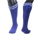 thumbnail image 1 of Lian LifeStyle Big Boys' 1 Pair Knee Length Sports Socks for Baseball/Soccer/Lacrosse XL003 M(Blue), 1 of 1