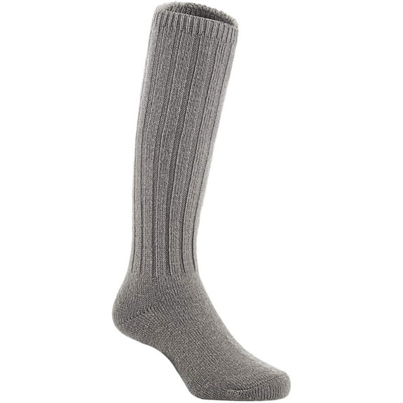Lian LifeStyle Children 1 Pair Knee High Wool Socks Size 4-6Y (Gray)